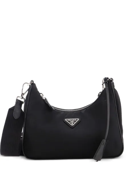 Prada Pre-Owned Re-Edition 2005 Shoulder Bag Tessuto Small crossbody bag Black CAGUDW64BJAN4IZP