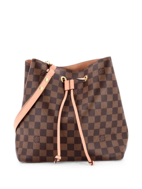Louis Vuitton Pre-Owned NeoNoe Handbag Damier with Leather MM bucket bag Pink IZT4NP0ZYGG523Z8