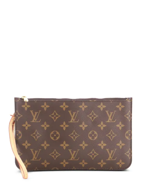 Louis Vuitton Pre-Owned Neverfull Pochette Monogram Canvas Large pouch Brown 6EDEL47J294B3ANU