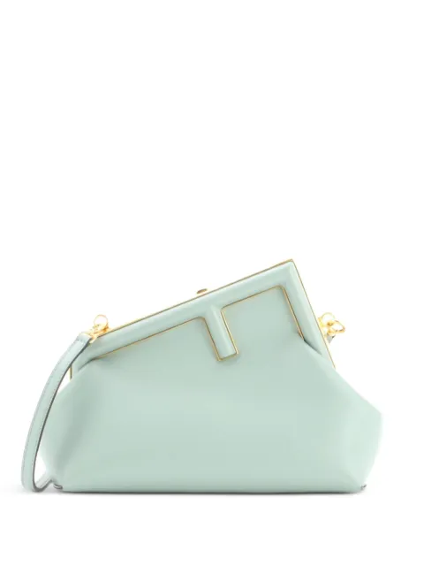 Fendi Pre-Owned First Bag Leather Small clutch bag Green 0Y7BB5BNISNHBRO0