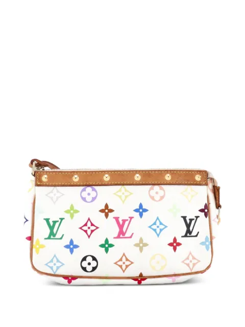 Louis Vuitton Pre-Owned Pochette Accessoires Monogram Multicolor clutch bag White 09P8WZYPGSPJ8HAU