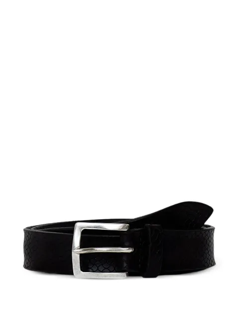 Orciani Bull Soft leather belt Black U08441