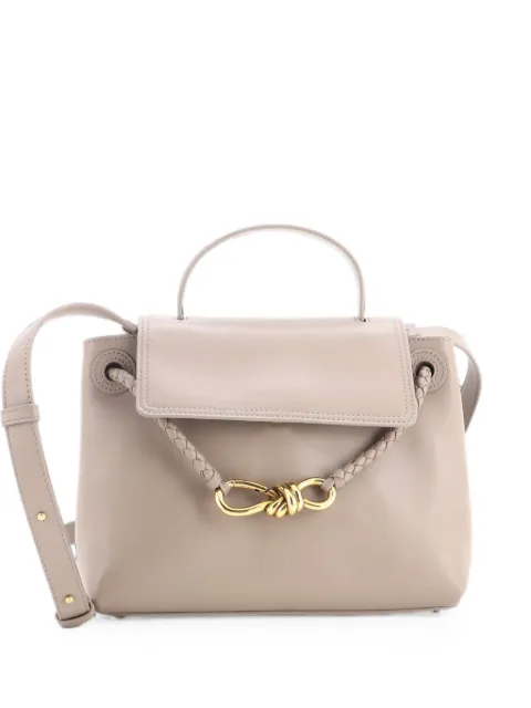 Bottega Veneta Pre-Owned Ciao Ciao Top Handle Bag Leather with Intrecciato Detail Small satchel Neutrals 4ULXUUV6E6CE7SIP