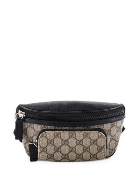 Gucci Pre-Owned Eden Waist Bag GG Coated Canvas Medium belt bag Black 4DBYU2P07K0V3Y4I