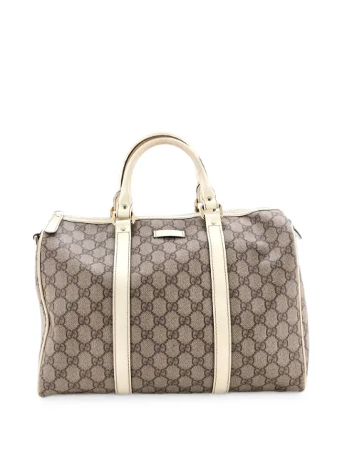 Gucci Pre-Owned Joy Boston Bag GG Coated Canvas Medium satchel Neutrals S6DK05E5RI1UH5Y6