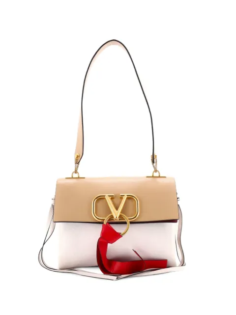 Valentino Garavani Pre-Owned VRing Leather Small shoulder bag Neutrals Q9UV8E3WPKGHNV3Q