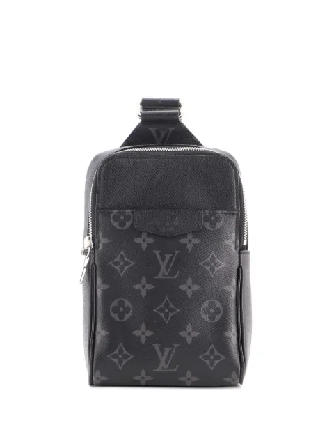 Louis Vuitton Pre-Owned Outdoor Slingbag Monogram Taigarama backpack Black 746X2N5BCZ3O0C5K