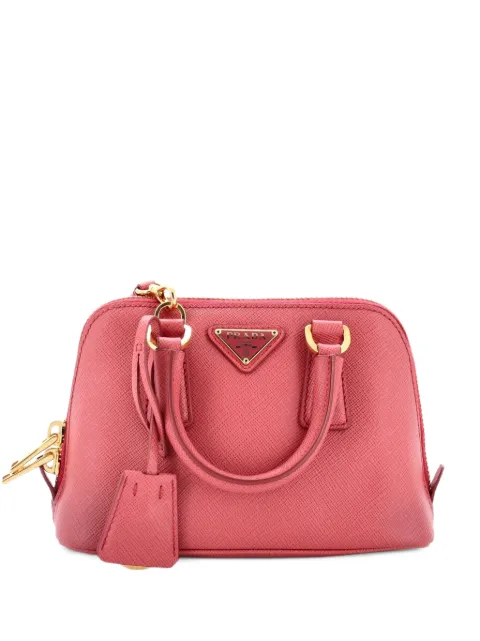 Prada Pre-Owned Promenade Bag Saffiano Leather Mini crossbody bag Pink IU2U07GYIISHGDRV