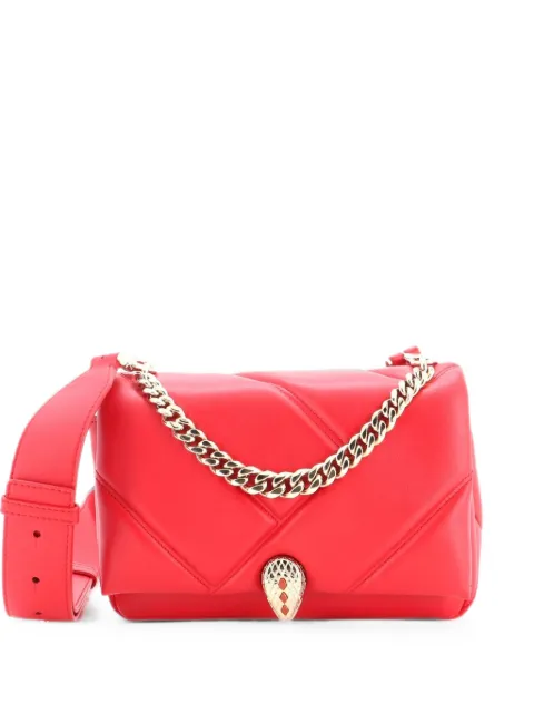 Bvlgari Pre-Owned Serpenti Cabochon Messenger Bag Diagonal Quilted Leather Small crossbody bag Red IQIWLOOA7ZX2SL9V