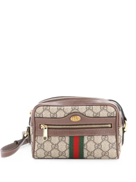Gucci Pre-Owned Ophidia Shoulder Bag GG Coated Canvas Mini crossbody bag Brown 69VZU0ZX74D3LJZ4