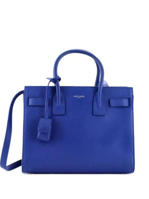 Saint Laurent Pre-Owned Sac de Jour Bag Leather Baby tote bag Blue 5U1PZKY1TXUFD18G