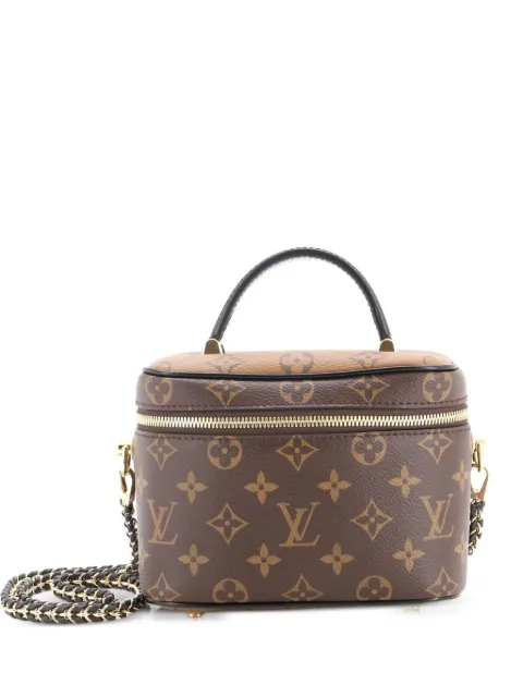 Louis Vuitton Pre-Owned Vanity Handbag Reverse Monogram Canvas PM satchel Brown 55YRH1QMKXE3K1JM
