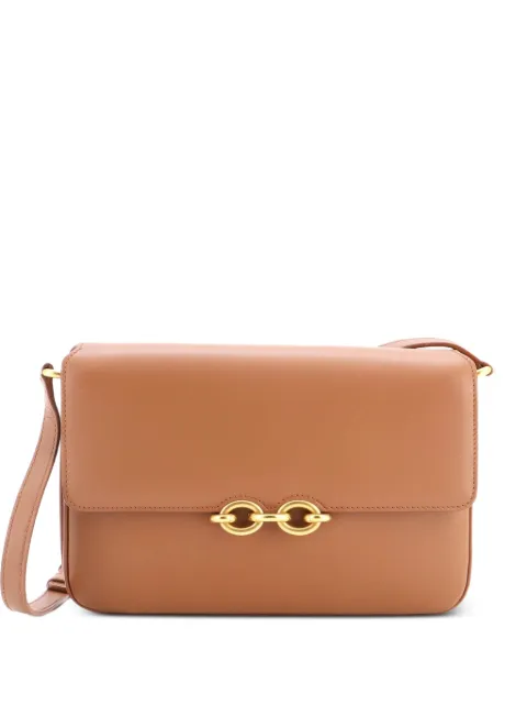 Saint Laurent Pre-Owned Le Maillon Shoulder Bag Leather Medium crossbody bag Brown H4FAXUZ3QFJZUNVM