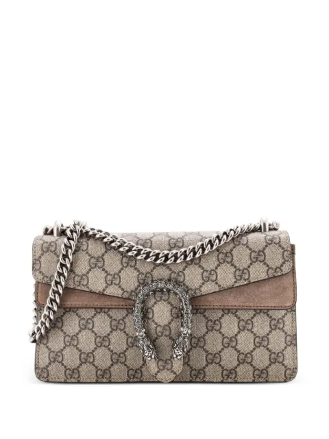 Gucci Pre-Owned Dionysus Bag GG Coated Canvas Small shoulder bag Brown H2SAYMVBZPLW8UQD