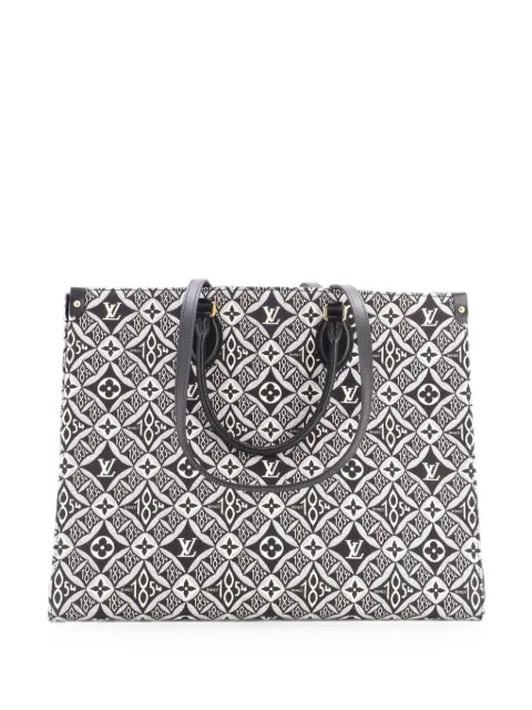 Louis Vuitton Pre-Owned OnTheGo Limited Edition Since 1854 Monogram Jacquard GM tote bag Black EFL6OFI1SK8VORUU