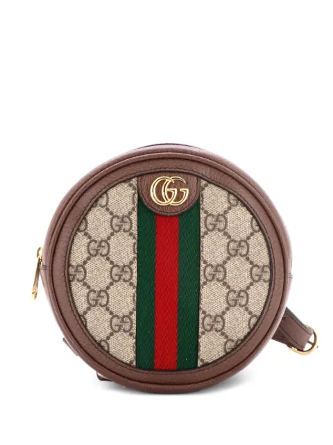 Gucci Pre-Owned Ophidia Round GG Coated Canvas Mini backpack Brown 2MKV417MKY9WI5E9