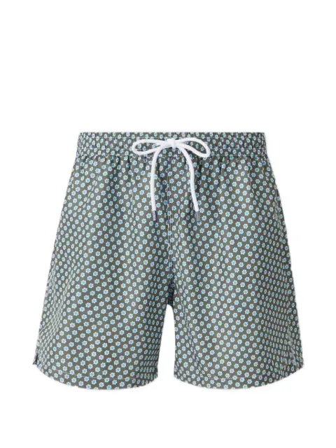 Fedeli floral-motif drawstring swim shorts Green TU000318F207100PL