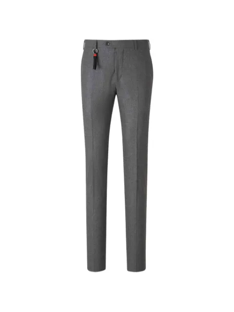 Marco Pescarolo pressed-crease tassel-detail trousers Grey CLASSICO805443