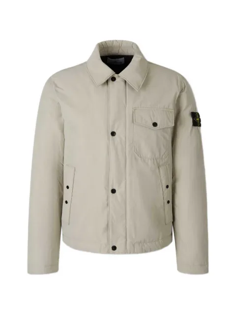 Stone Island 4100022 micro reps down coach jacket with anti-drop Neutrals L2S154100022S0A26S0A26