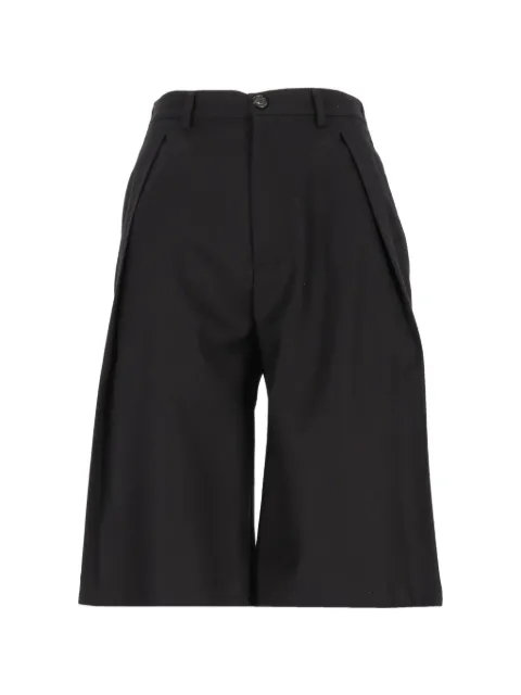 Barena pleated wool-blend shorts Black PAD5766