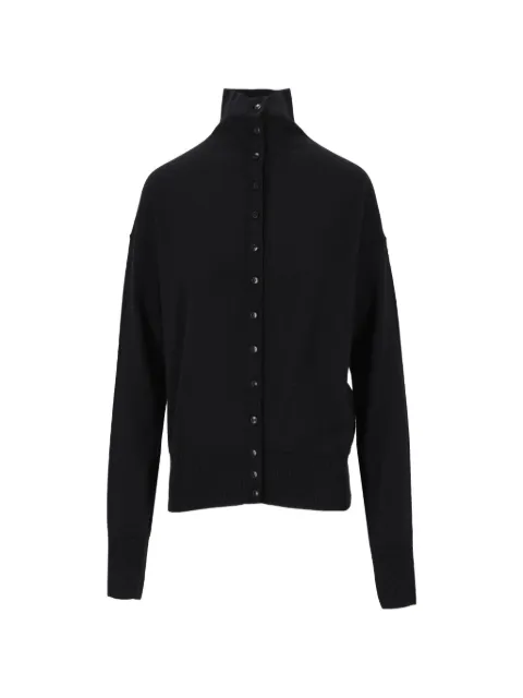 Barena button-up high-neck sweater Black KND5835