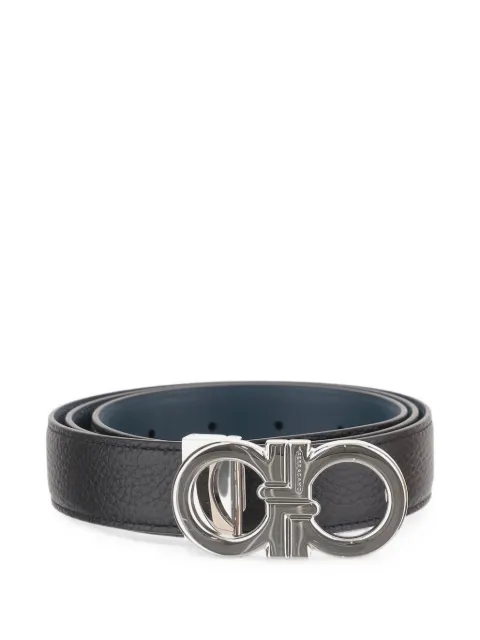 Ferragamo reversible and adjustable Gancini belt Black 791060