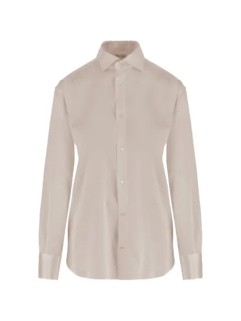 Her Shirt button-fastening long-sleeve shirt Neutrals LUDOVICA251210