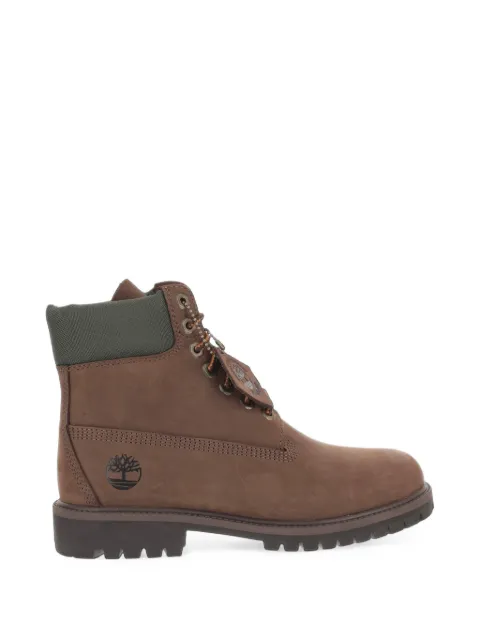 Timberland logo-debossed lace-up ankle boots Brown TB0A5RNWAMJ1