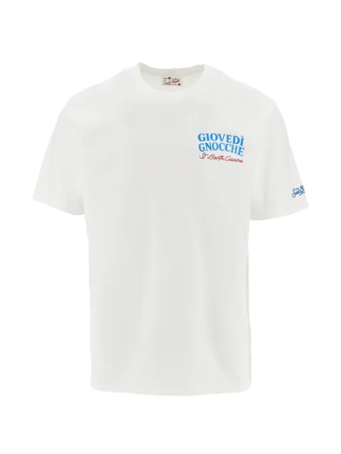 MC2 Saint Barth white Portland T-shirt with Giovedì Gnocche illustration White PRL0002