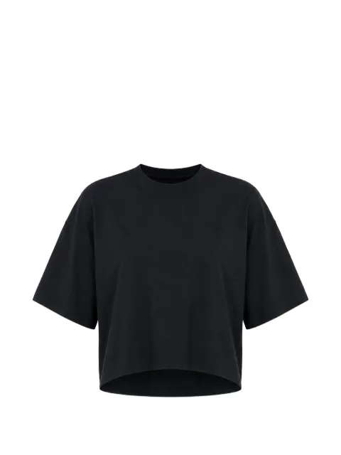 DONDUP cropped drop-shoulder T-shirt Black DS077JF0350DXXX