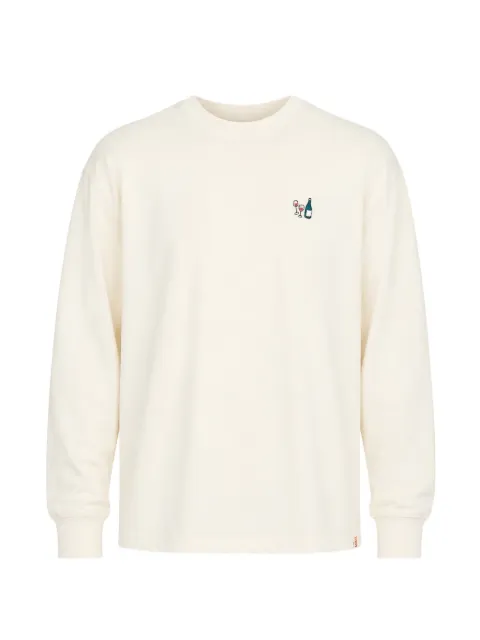 Revolution Now embroidered-motif crew-neck sweater Neutrals 2801DATREGULARCREWNECK