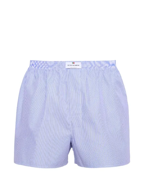 LOJA DAS MEIAS vertical-stripe boxer shorts Blue BOXERI24