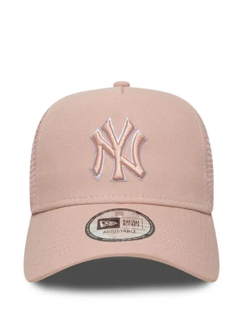 NEW ERA CAP embroidered-logo mesh-panel trucker cap Pink 60856375
