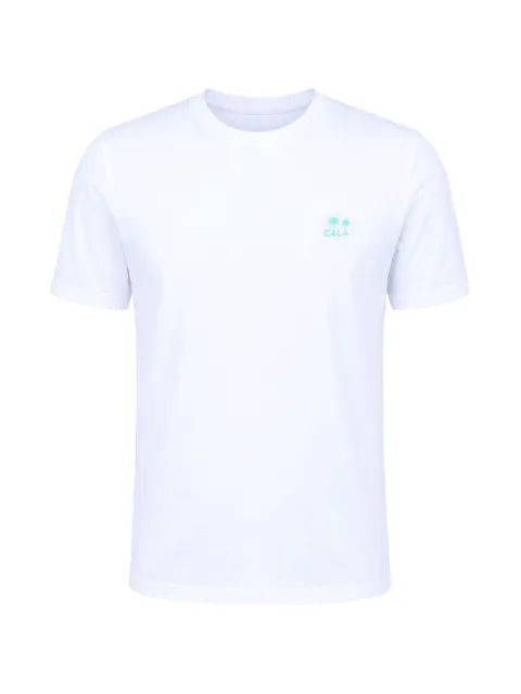 CALA 1789 palm-print T-shirt White THEOPALMCOLORNAVIGL