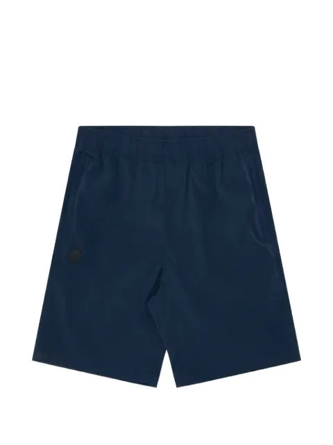 AAPE BY *A BATHING APE® Moonface logo-patch shorts Blue AAPSPMA666XXM