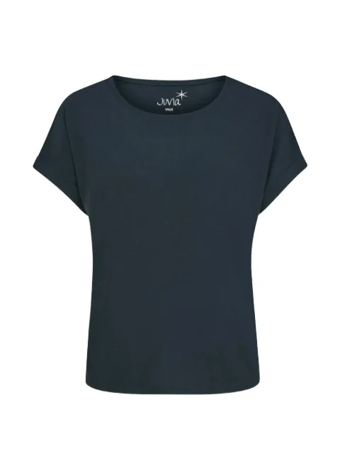 Juvia slub-texture boxy T-shirt Blue 81000101