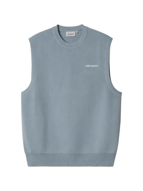 Carhartt WIP logo vest Blue I033696