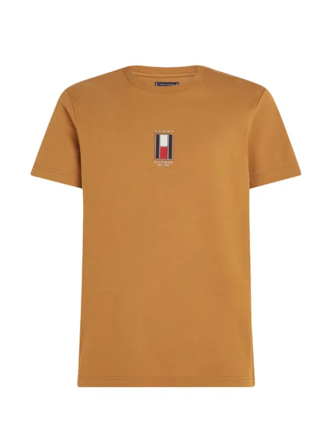 Tommy Hilfiger logo-embroidered T-shirt Neutrals MW0MW36512