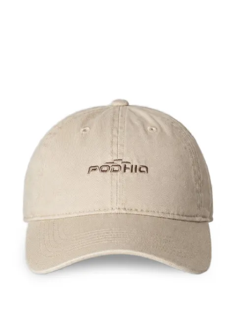 PODHIO logo-embroidered baseball cap Neutrals PD3031
