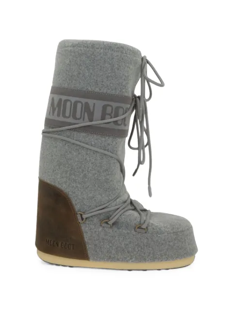 Moon Boot logo-embellishment boots Grey 1403230