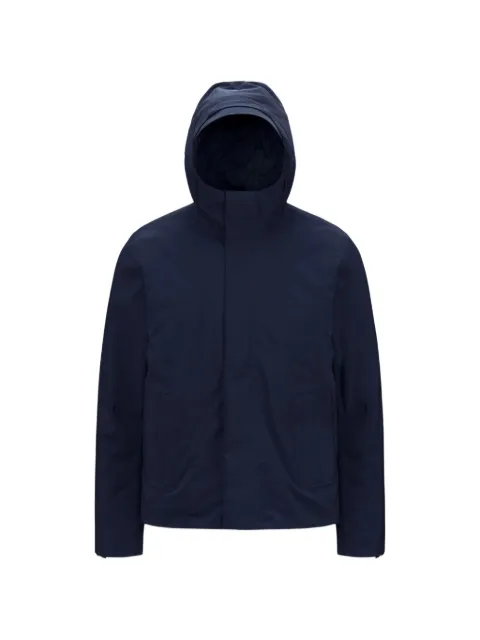 K-Way hooded zip-up jacket Blue K7132BWUOMO