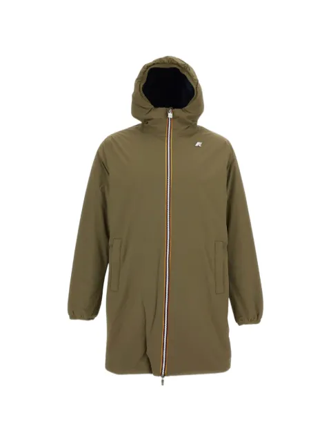 K-Way reversible hooded jacket Green K6128WWUOMO