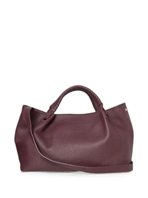VISONA` Mia leather tote bag Red 24722