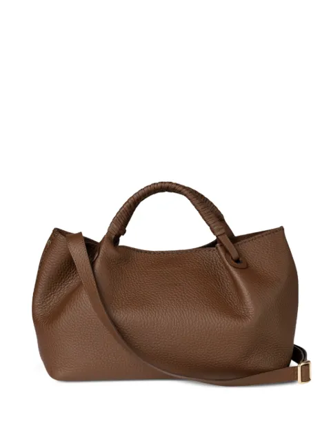 VISONA` Mia leather tote bag Brown 24722