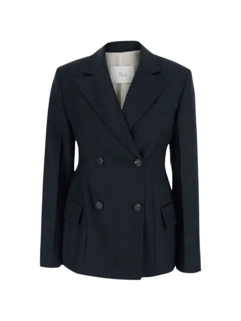 Tela Giacca Florence double-breasted wool jacket Blue 060139010582