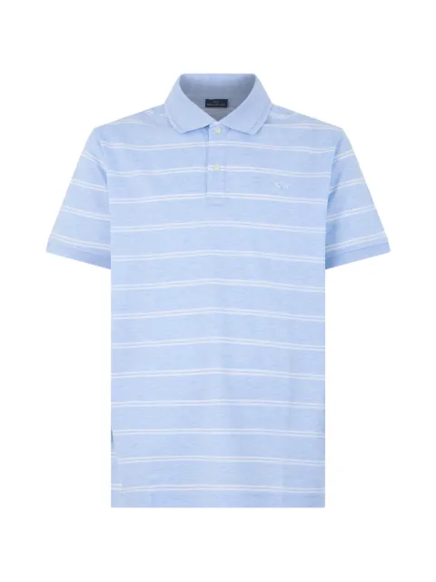 Paul & Shark striped cotton polo shirt Blue 24411263