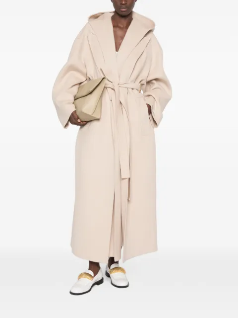 Sportmax hooded belted coat Neutrals 2622016012600