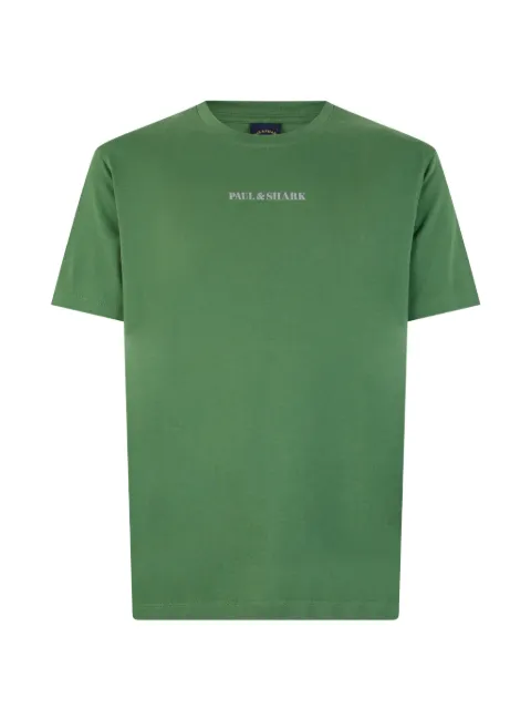 Paul & Shark logo-print short-sleeve T-shirt Green 22411044