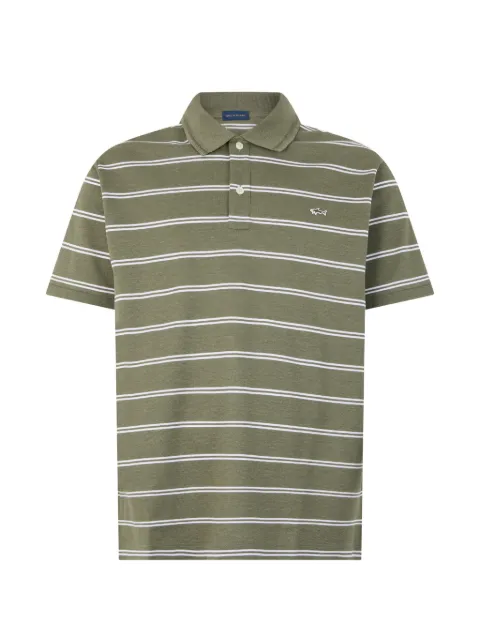 Paul & Shark striped cotton polo shirt Green 24411263
