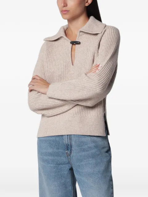 ISABEL MARANT Miranda ribbed-knit sweater Neutrals PU0949FAB1L07I